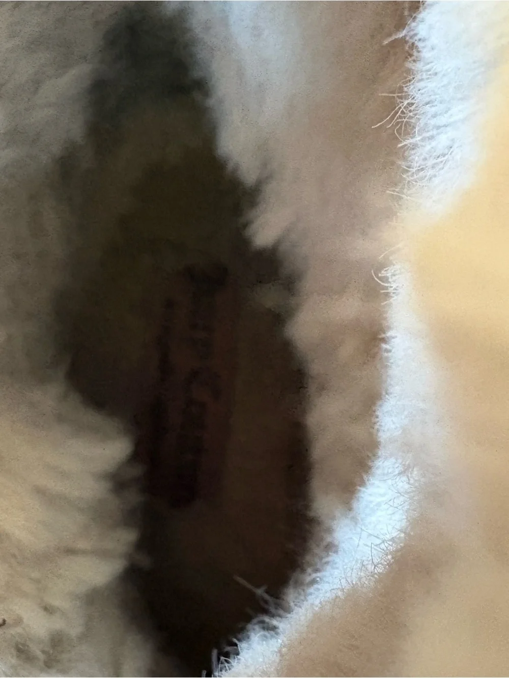 Juicy Couture Chestnut Suede Winter Boots with Cream Faux Fur Cuff